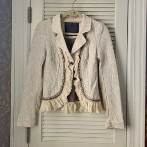 FREE PEOPLE Ruffle Blazer